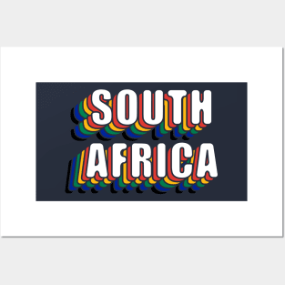 South Africa Pride Flag Colors Posters and Art